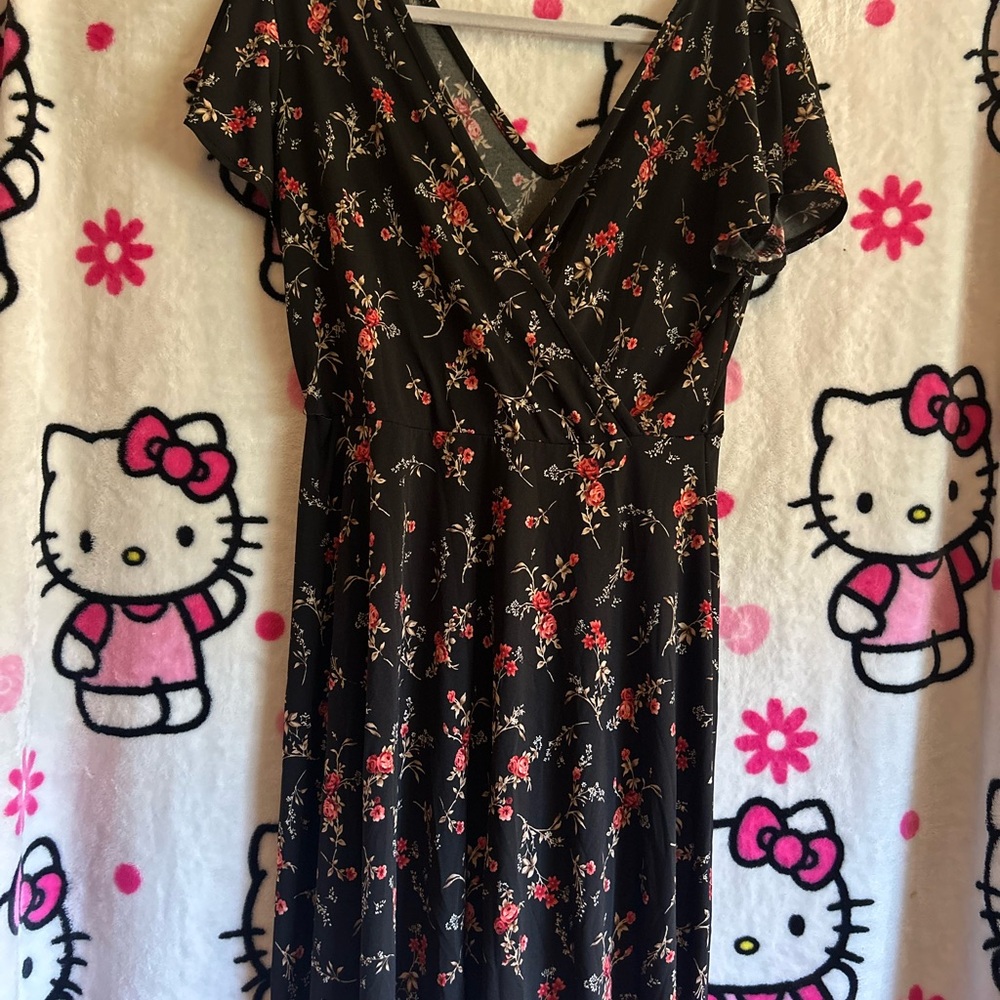 Pink and Orange Ruffled Tiered Maxi Dress